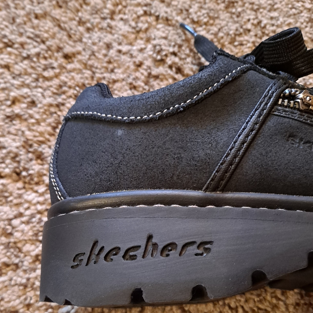 Vintage Skechers Tredds Women's Black Leather Upper Size 6 New - Picture 6 of 9